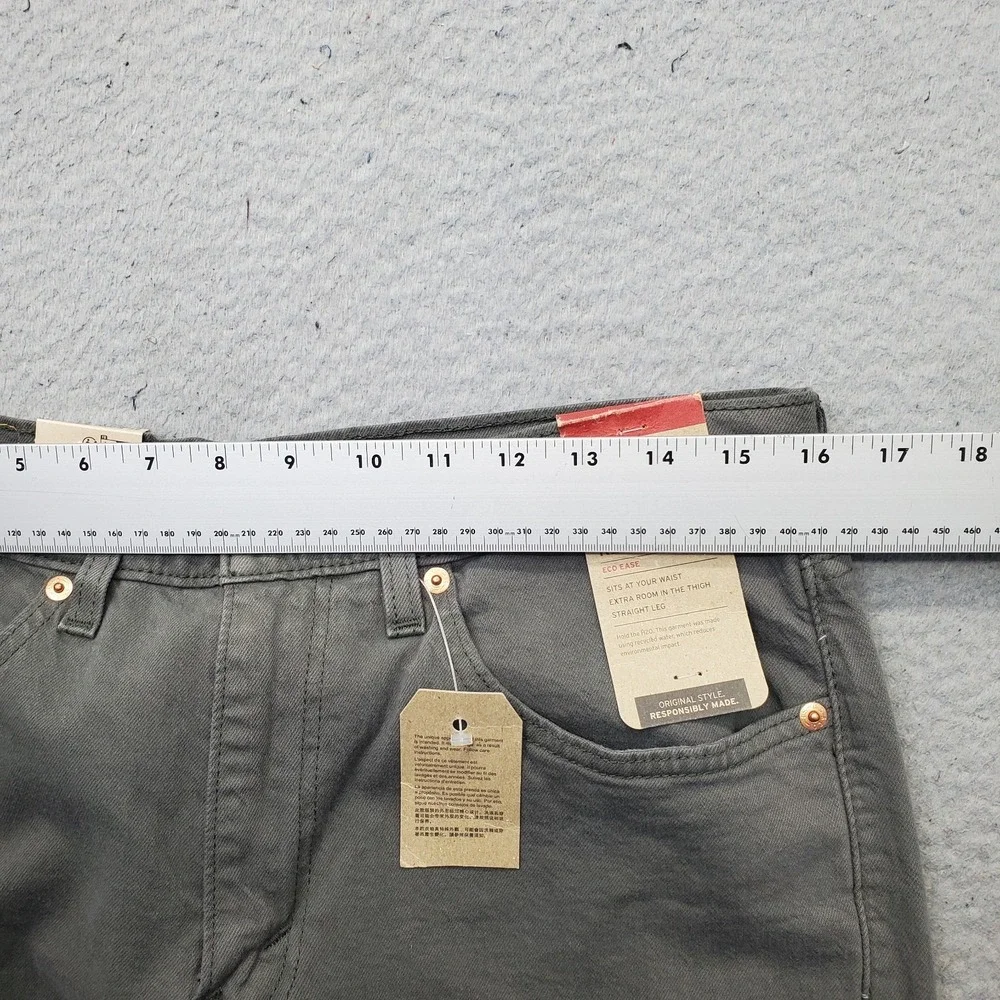 Levi's Jeans Mens 31x32 Gray Stretch Regular Fit Red Tab 5-Pocket Straight Leg
